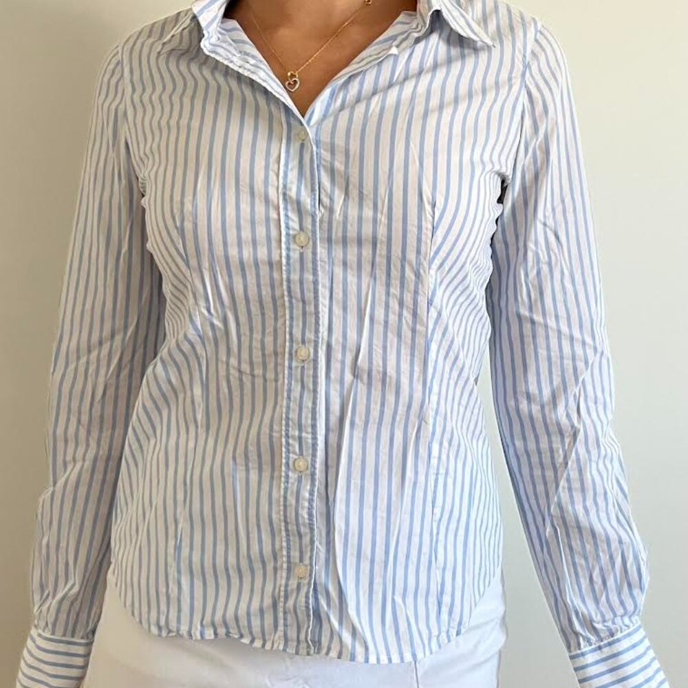 Camicissima Women's Striped Button Down Shirt